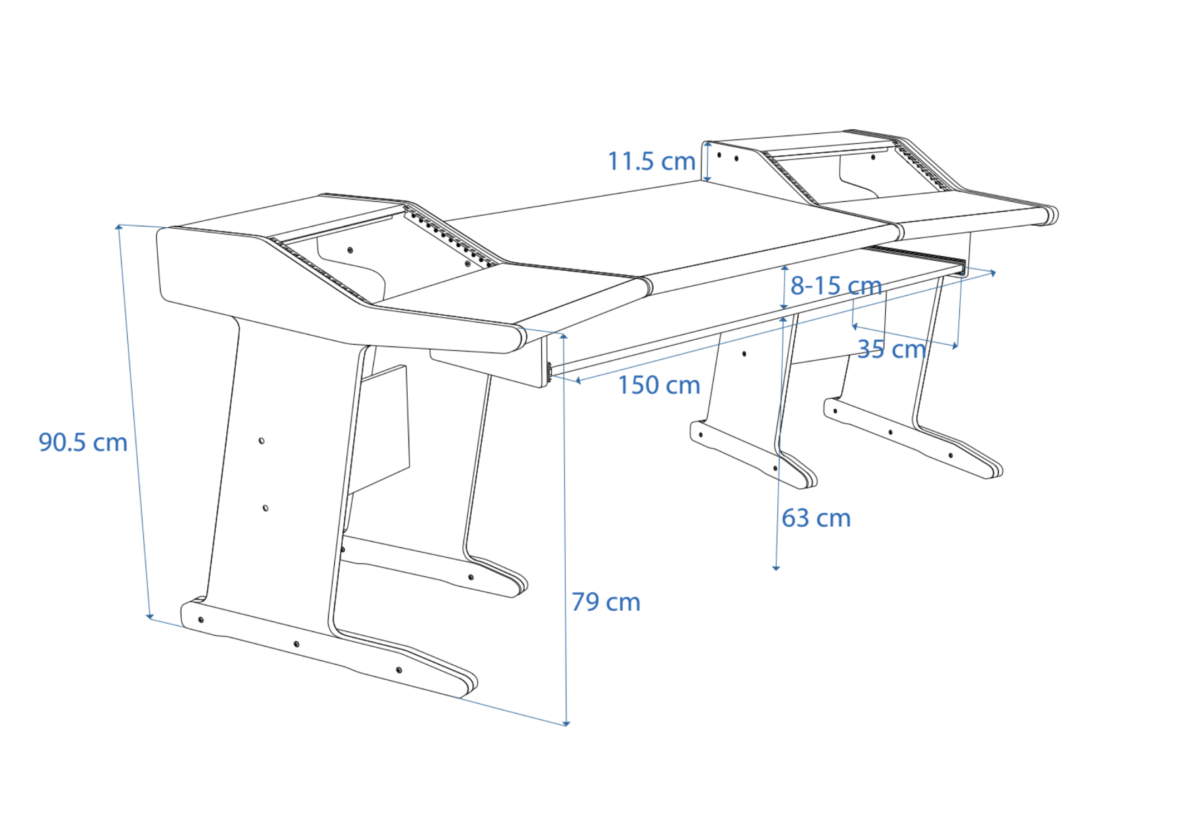 Disegno tecnico in prospettiva Producer Classic XL Buso Audio