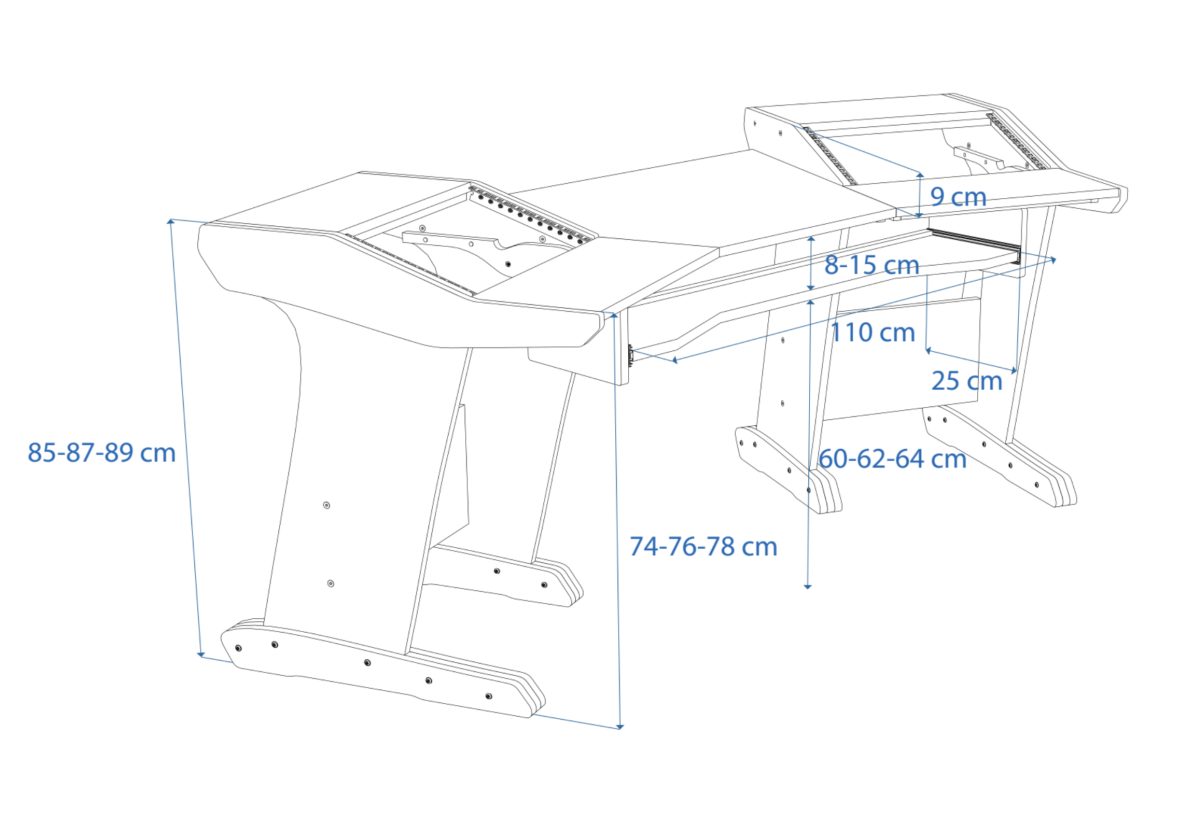 Disegno tecnico in prospettiva Producer Mini Buso Audio