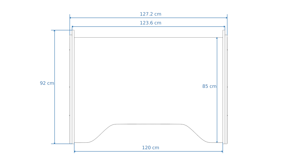 Disegno tecnico quotato con misure Solo 61 Buso Audio