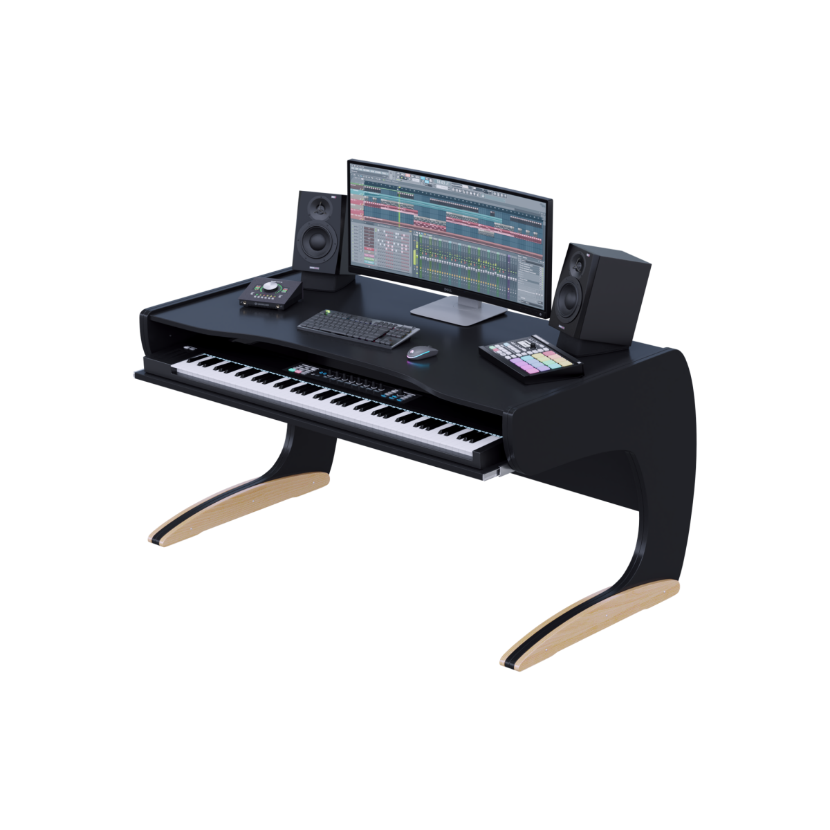 Buso Solo Classic 88 workstation da studio allestita