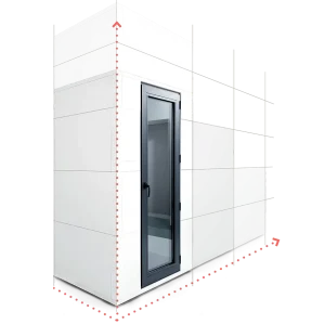 Box Studiobricks su misura, dettaglio dimensioni configurabili