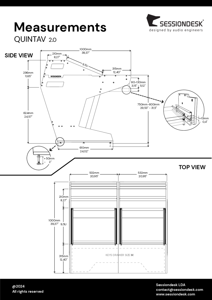Disegno tecnico con misure