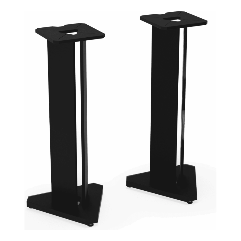 Sessiondesk STAND-UP 92 coppia di supporti per monitor da studio – vista laterale Sessiondesk STAND-UP 92: coppia di stand per monitor da studio, vista laterale