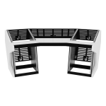 Sessiondesk TRAPEZ 40: scrivania da studio del sistema MODULAR, vista 2