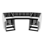 Sessiondesk TRAPEZ 60: scrivania da studio del sistema MODULAR, vista 2