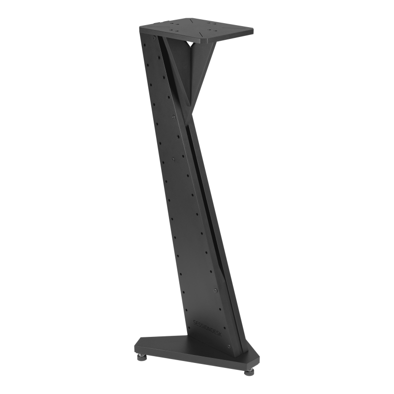 Sessiondesk V-STAND FLEX SINGLE: stand singolo per monitor da studio – vista 1 Sessiondesk V-STAND FLEX SINGLE: stand singolo per monitor da studio, vista 1