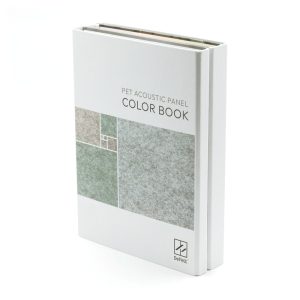 Cartella campioni PET Acoustic Panel Color Book DeFelt con la gamma di 72 colori in feltro di PET